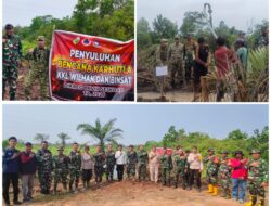 Siswa Dikreg LXVIII Seskoad Bersama Kodim 0301/Pekanbaru Bergerak, Peduli Karhutla dan Lindungi Masyarakat