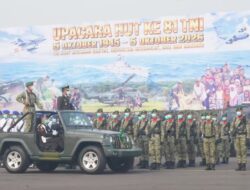 Danpuslatpur Kodiklatad Hadiri HUT ke-81 TNI, Teguhkan Semangat TNI Bersama Rakyat