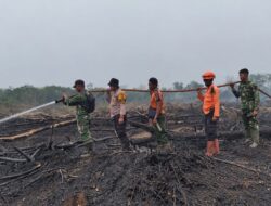 Hadapi Tantangan Lahan Gambut, TNI dan Tim Gabungan Perkuat Penanganan Karhutla di Inhil